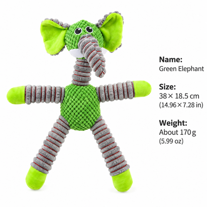 Petcendra Tug & Squeak Elephant Chew Toy