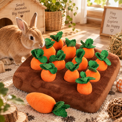 Petcendra Bunny Harvest Interactive Carrot Foraging Toy
