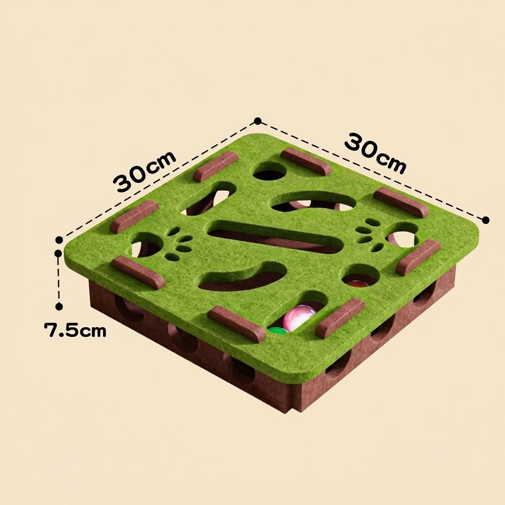 Petcendra The FelineHunt Premium Felt Interactive Puzzle Box