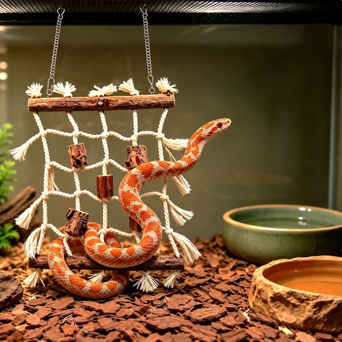 Petcendra WildClimb Reptile Hanging Climbing Net