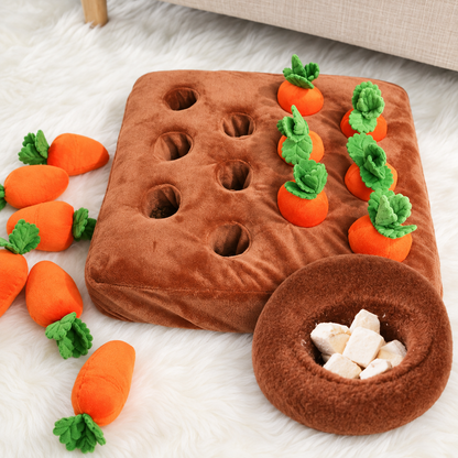 Petcendra Bunny Harvest Interactive Carrot Foraging Toy